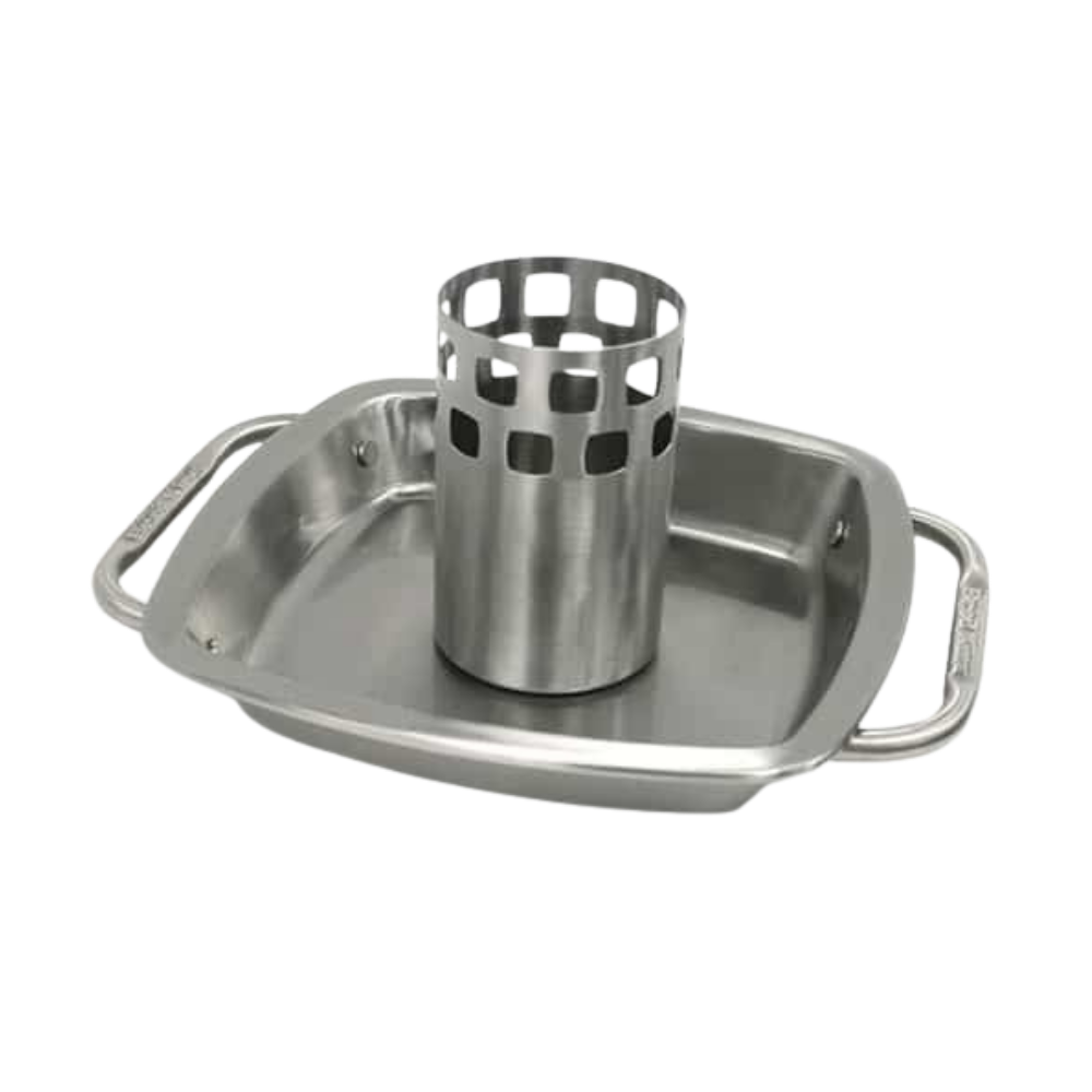 מתקן לצליית עוף שלם על הגריל